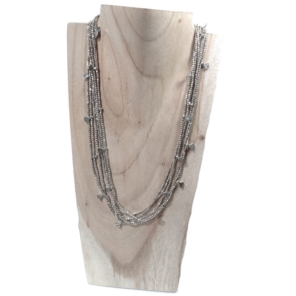 Collana etnica lunga artigianale in ottone - MADHYA