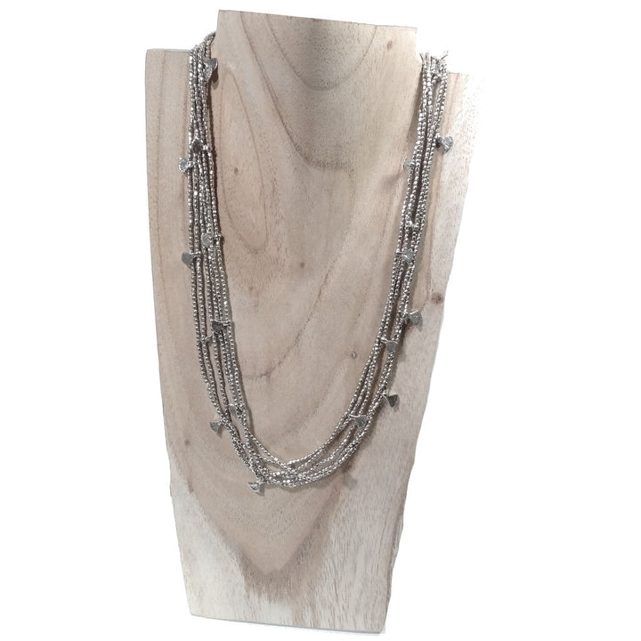 Collana etnica lunga artigianale in ottone - MADHYA