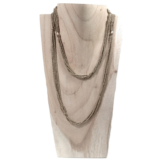 Collana lunga artigianale in ottone Collana ETNICA | COLLANE IN OTTONE