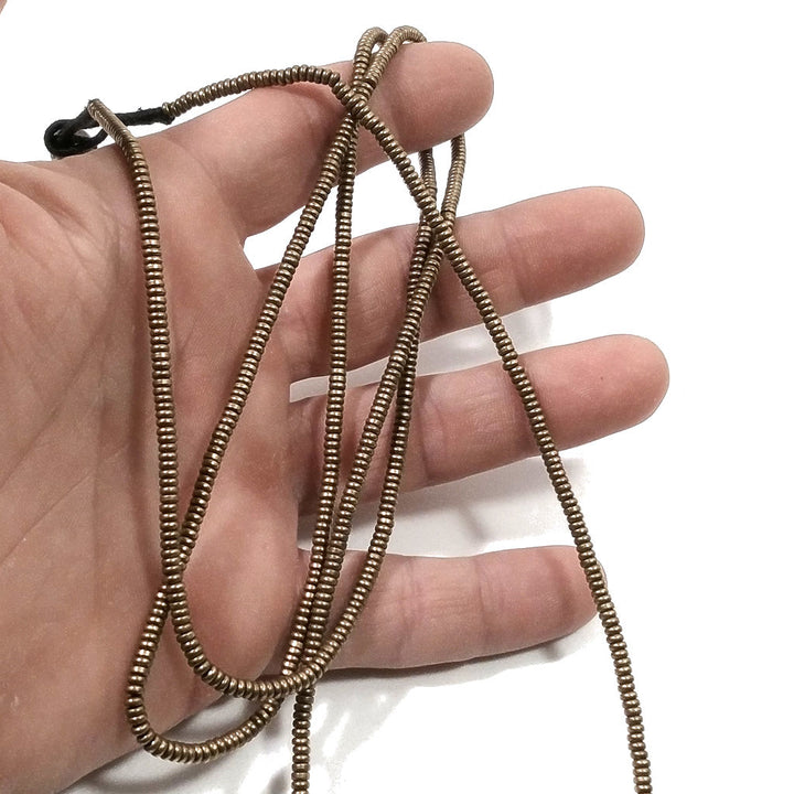 Collana lunga artigianale in ottone Collana ETNICA | COLLANE IN OTTONE