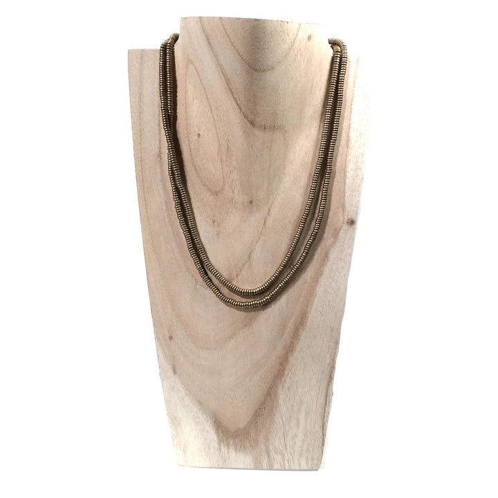 Collana lunga artigianale in ottone Collana ETNICA | COLLANE IN OTTONE