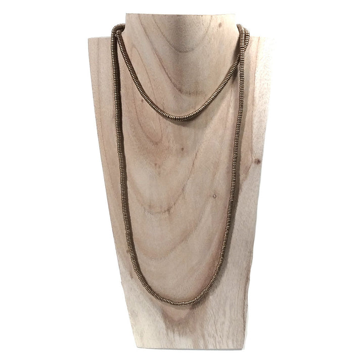 Collana lunga artigianale in ottone Collana ETNICA | COLLANE IN OTTONE