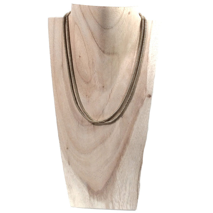 Collana lunga artigianale in ottone Collana ETNICA | COLLANE IN OTTONE