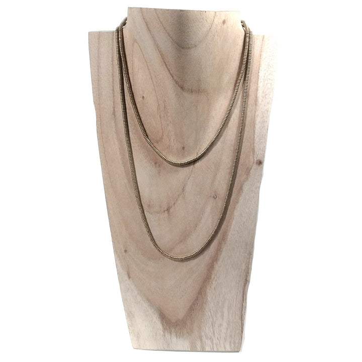 Collana lunga artigianale in ottone Collana ETNICA | COLLANE IN OTTONE