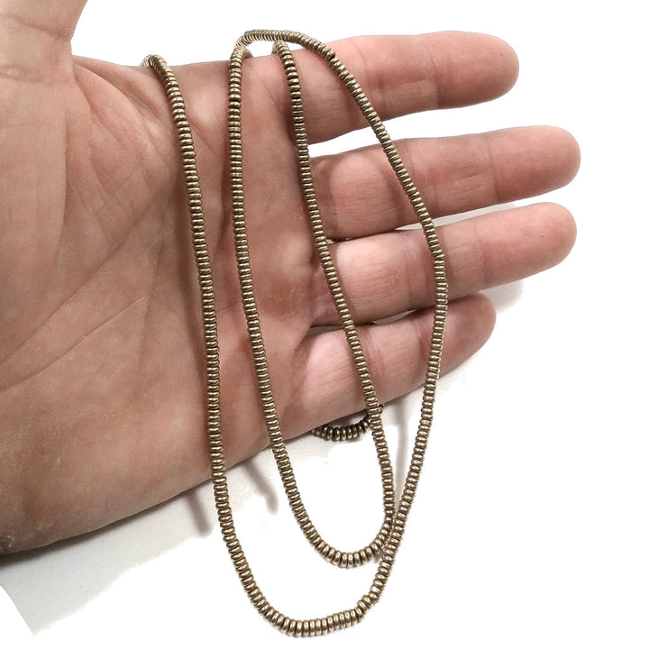 Collana lunga artigianale in ottone Collana ETNICA | COLLANE IN OTTONE