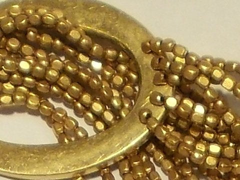 Naga-Halskette aus Messing – mehrfarbig