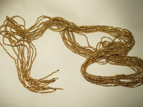 Naga-Halskette aus Messing – mehrfarbig