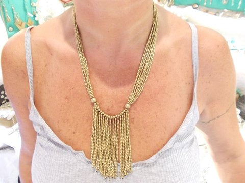 Collana in ottone Naga