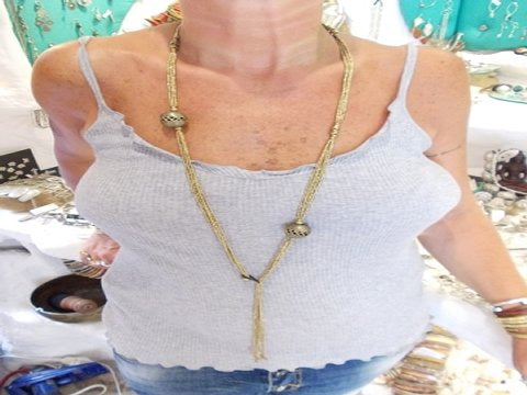 Collana in ottone Naga