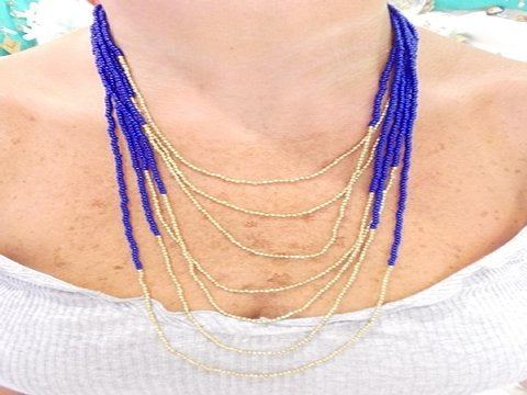 Collana in ottone Naga