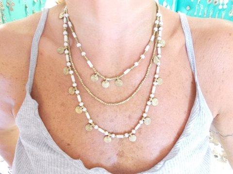 Collana in ottone Naga