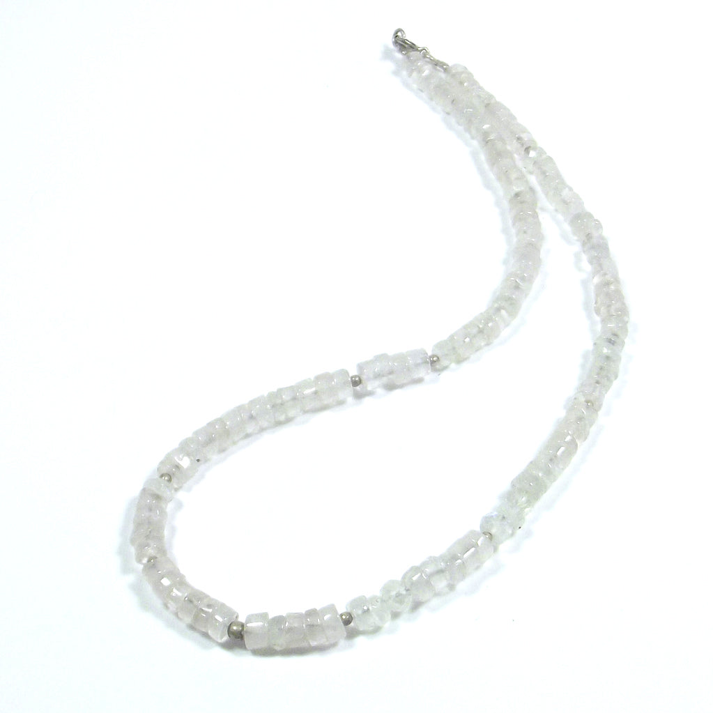 GIOIELLI | COLLANA con pietra - Pietra di LUNA e argento 925 girocollo