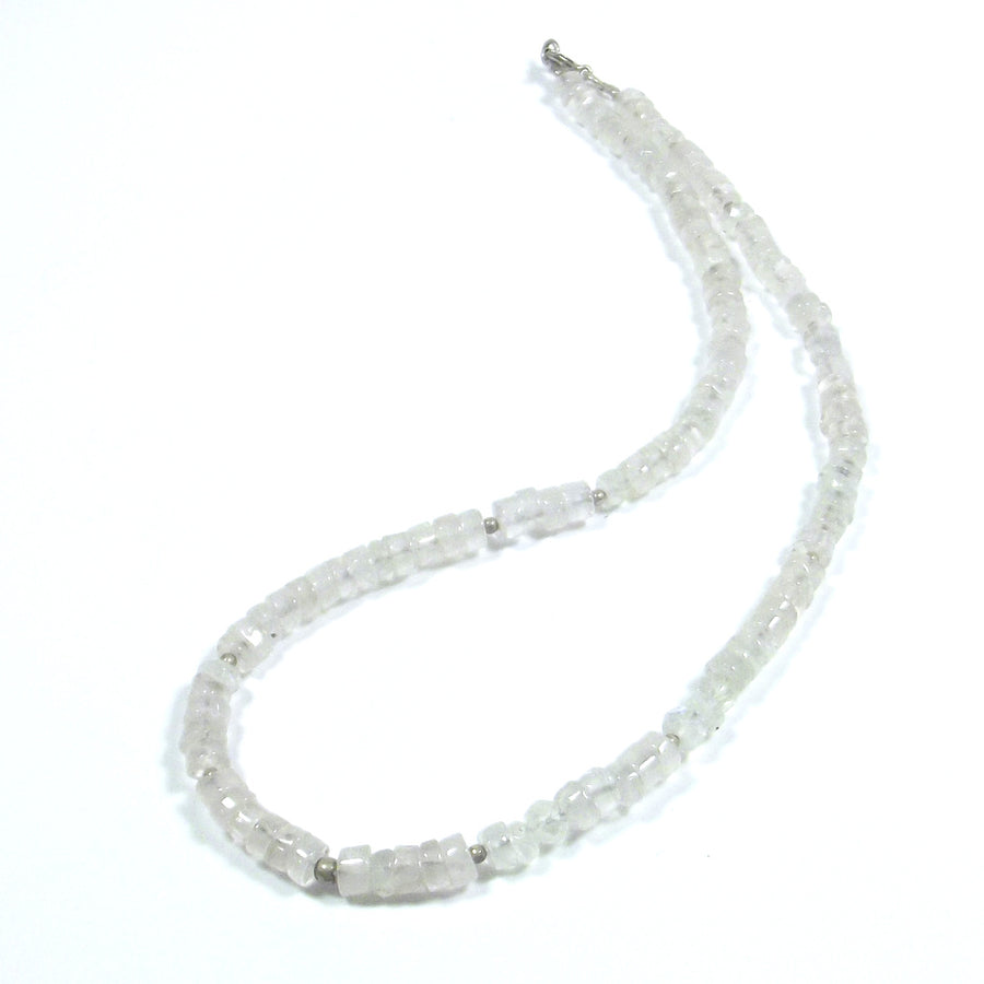 GIOIELLI | COLLANA con pietra - Pietra di LUNA e argento 925 girocollo