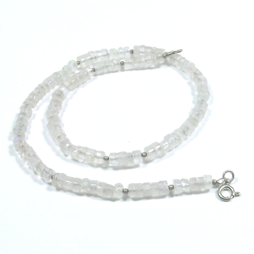 GIOIELLI | COLLANA con pietra - Pietra di LUNA e argento 925 girocollo