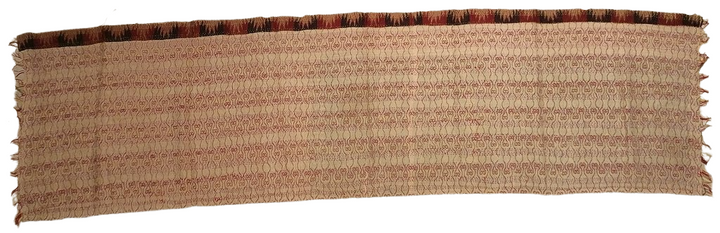 Sciarpa KANTHA con tessuti vintage misto seta ricamo a mano verde ganesh