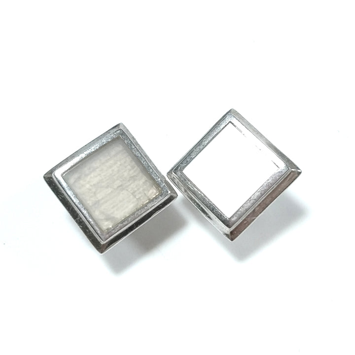GEMELLI in argento 925 con Cristallo di rocca | GIOIELLI IN ARGENTO