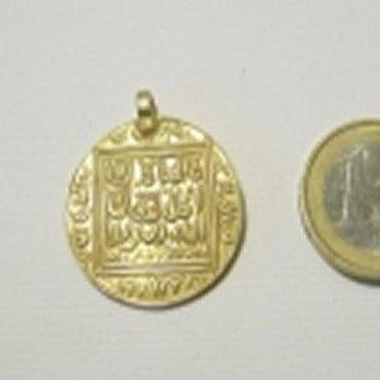 ETHNIC golden coin pendant