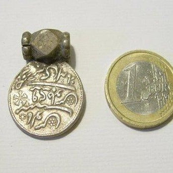 Ethnic silver coin pendant - OBRA