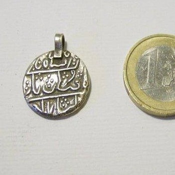 ETHNIC small silver coin pendant