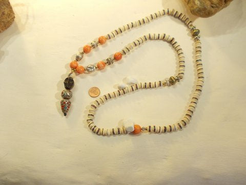 Japa Mala - white prayer