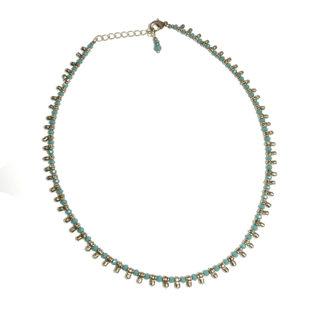 Collana etnica choker artigianale in ottone - MADARIPUR
