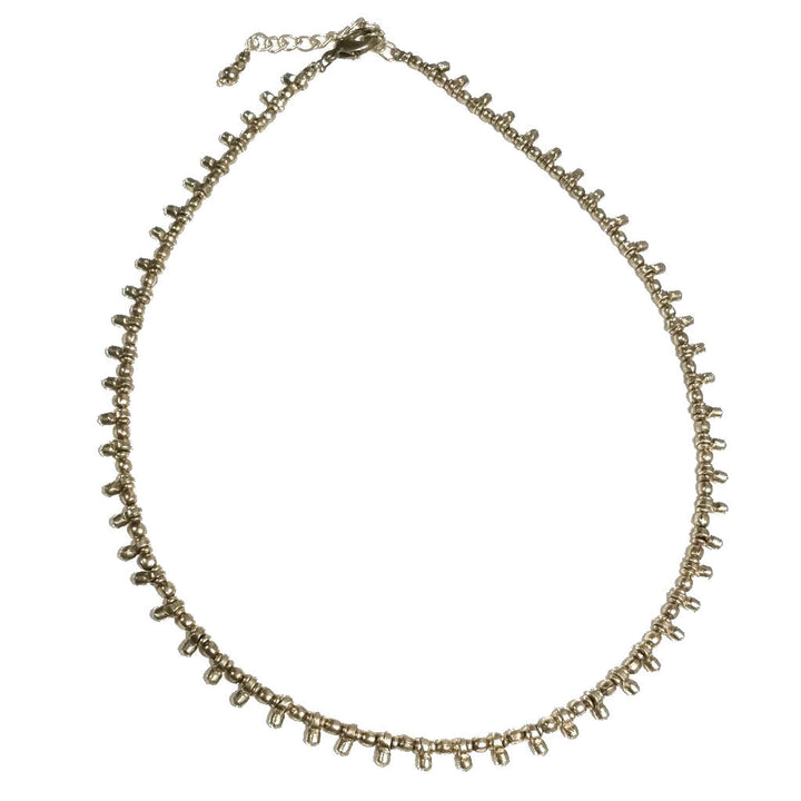 Collana etnica choker artigianale in ottone - MADARIPUR