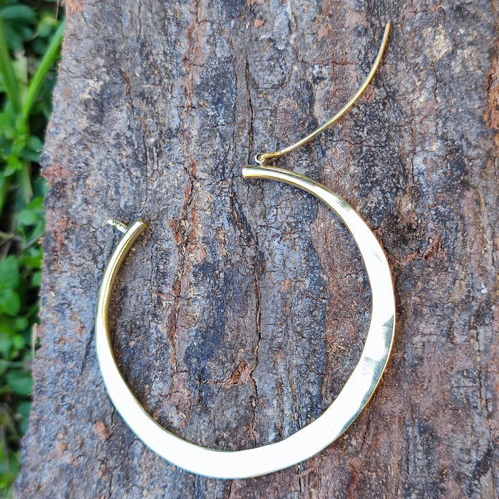 Orecchini indiani a cerchio in ottone - NIDHI