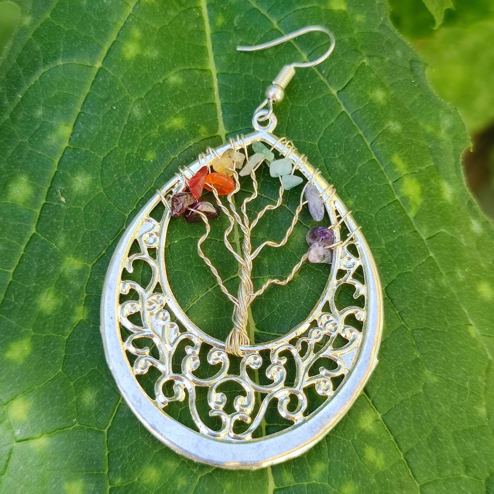 Orecchini ALBERO DELLA VITA con pietre