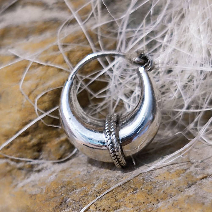 ORECCHINI a cerchio in argento 925 - MAHLAR