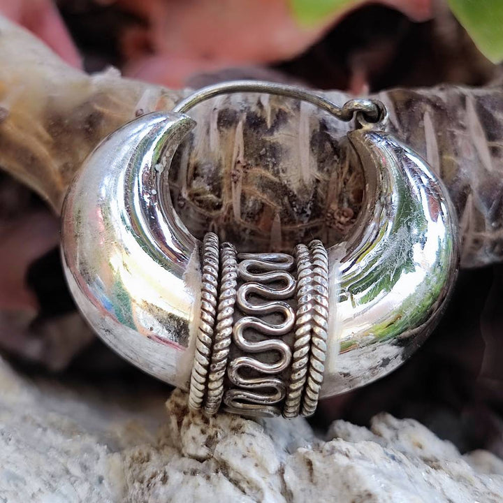 ORECCHINI a cerchio in argento 925 - KALAMATI