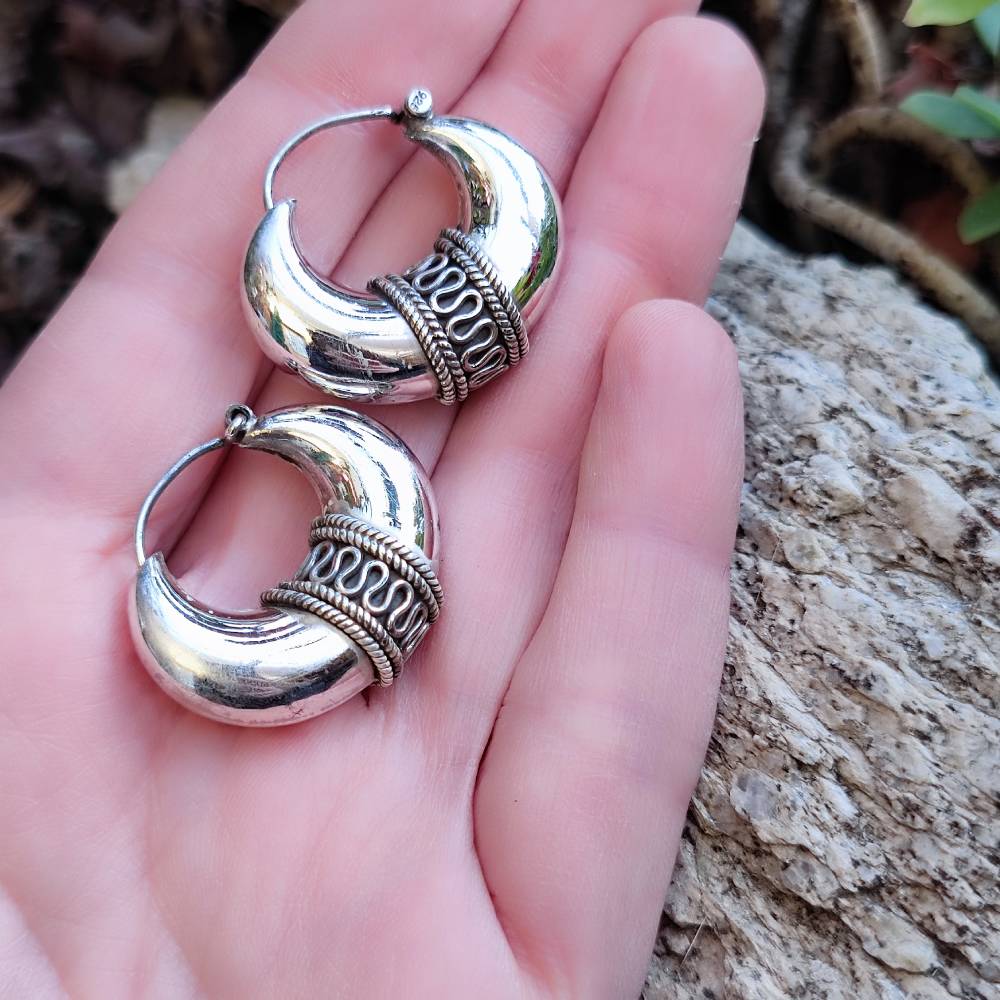 ORECCHINI a cerchio in argento 925 - KALAMATI