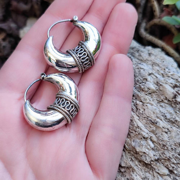 ORECCHINI a cerchio in argento 925 - KALAMATI