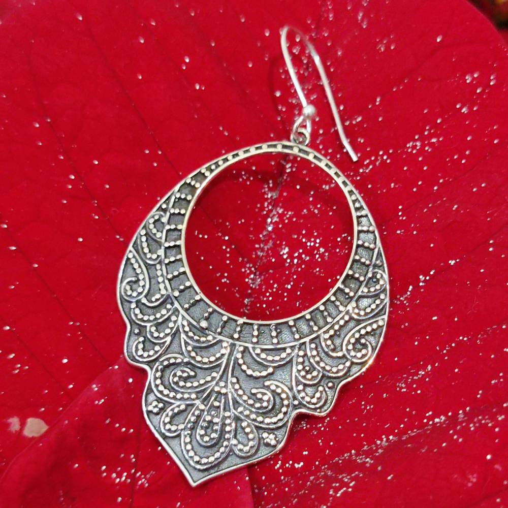 ORECCHINI etnici in argento 925 - HEMGIR