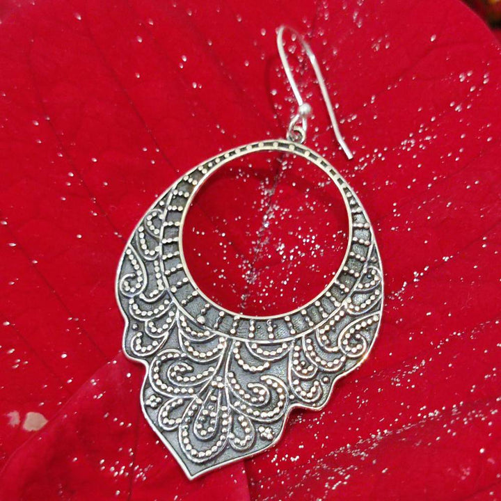 ORECCHINI etnici in argento 925 - HEMGIR