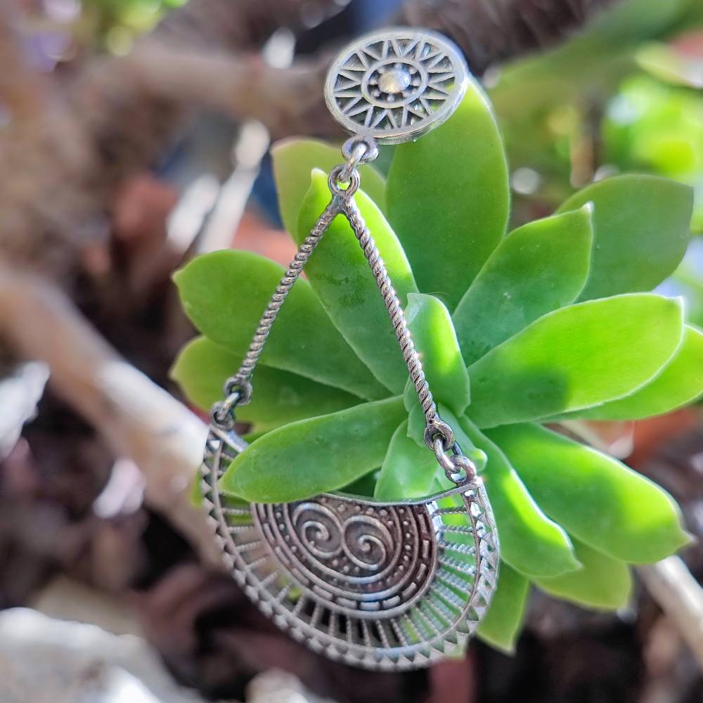 ORECCHINI etnici in argento 925 - WARI