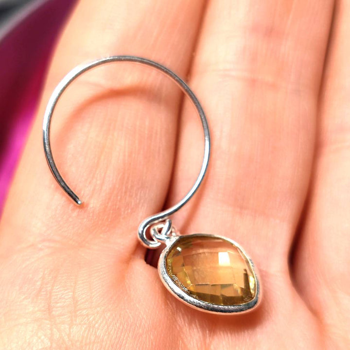 ORECCHINI etnici con pietra in argento 925 - ADALAJ