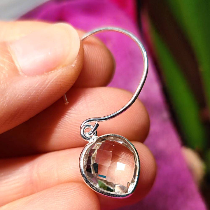 ORECCHINI etnici con pietra in argento 925 - ADALAJ