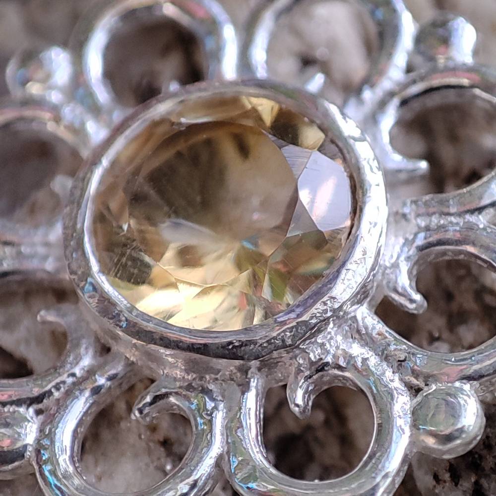 ORECCHINI etnici con pietra in argento 925 - BARAGHAT