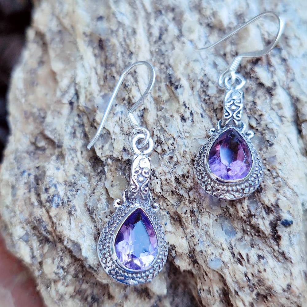 ORECCHINI con pietra in argento 925 - FULMAL