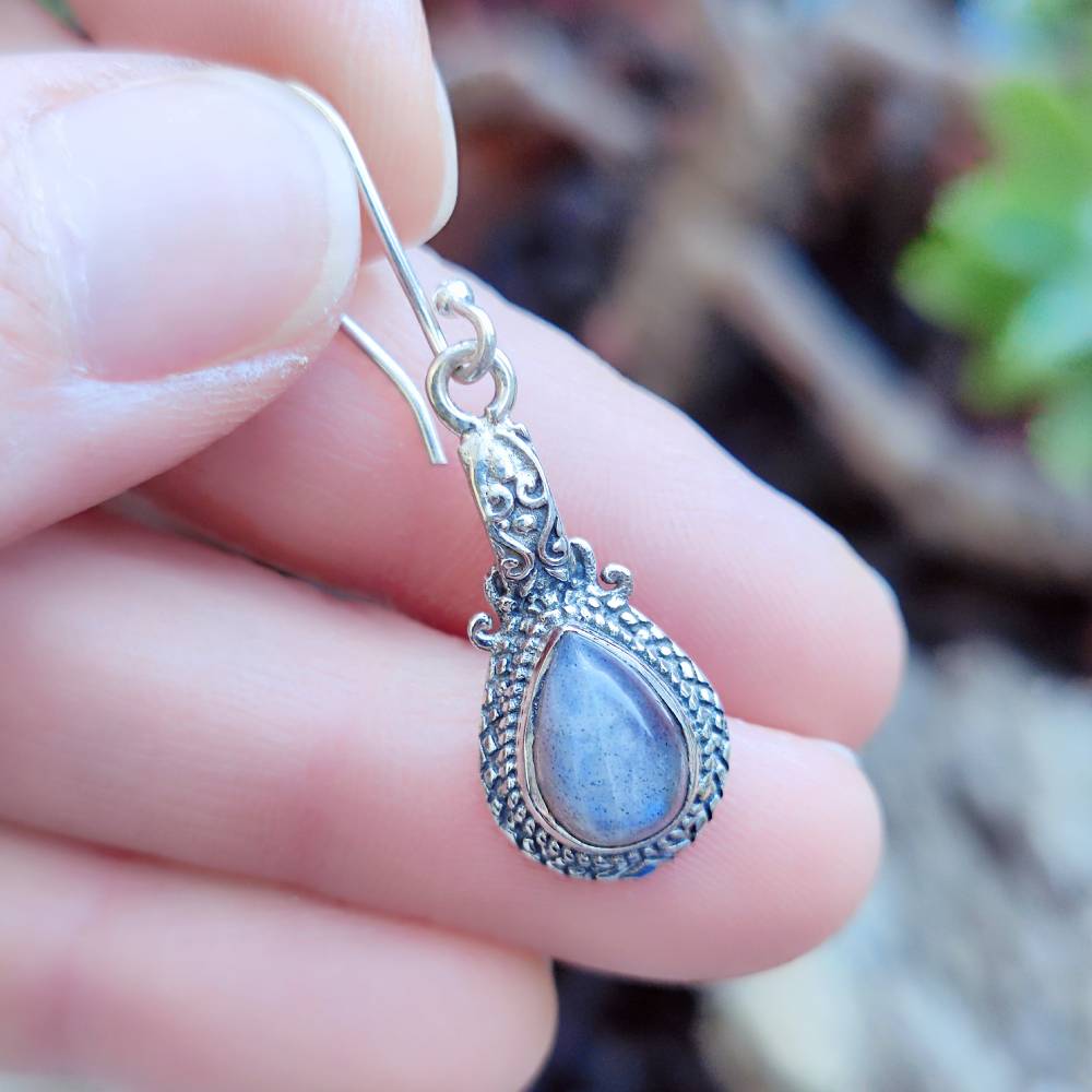 ORECCHINI con pietra in argento 925 - FULMAL