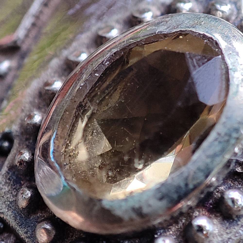 ORECCHINI etnici con pietra in argento 925 - KANNOD