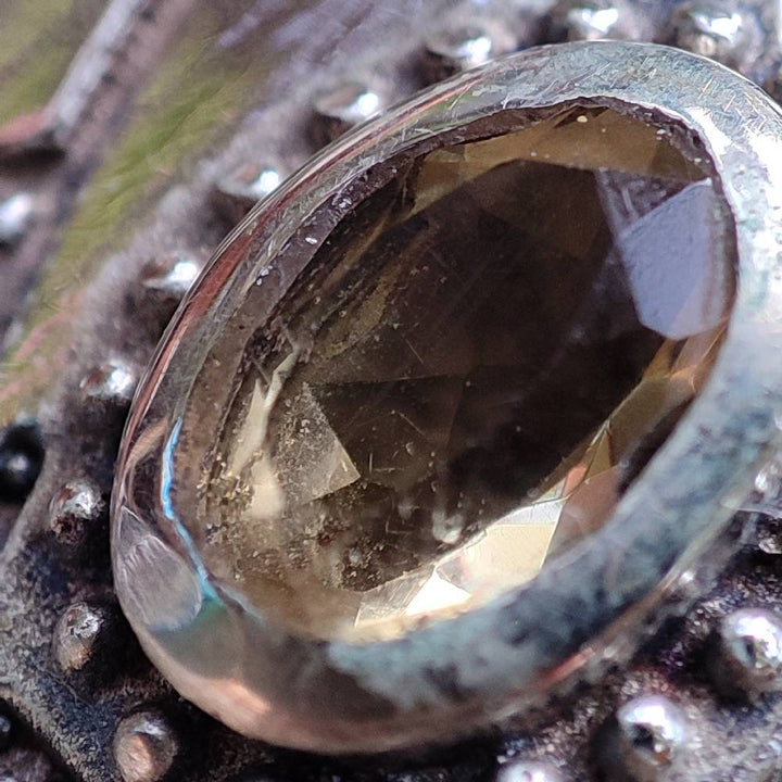 ORECCHINI etnici con pietra in argento 925 - KANNOD