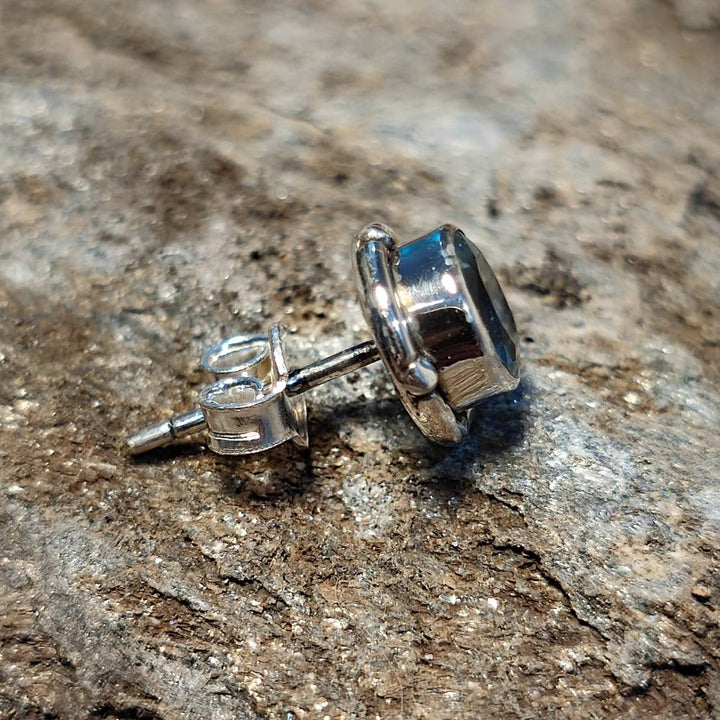 ORECCHINI etnici con pietra in argento 925 - MALPUR