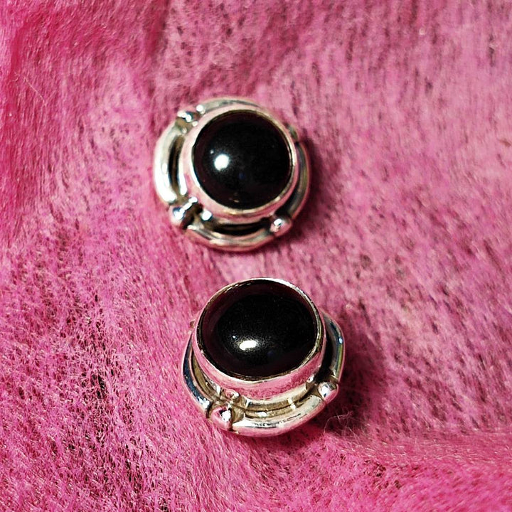 ORECCHINI etnici con pietra in argento 925 - MALPUR