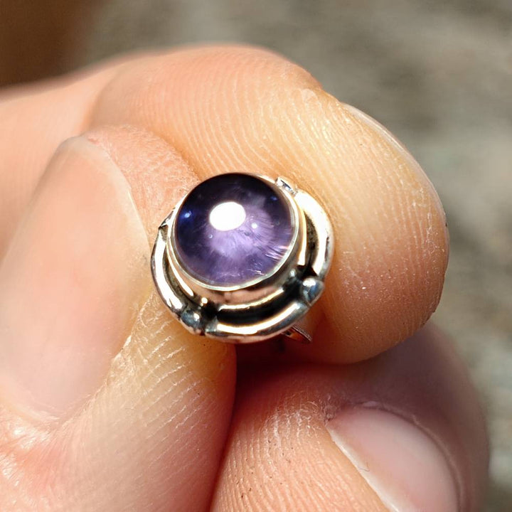 ORECCHINI etnici con pietra in argento 925 - MALPUR