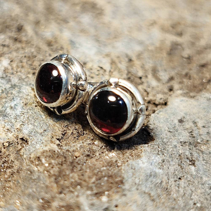 ORECCHINI etnici con pietra in argento 925 - MALPUR