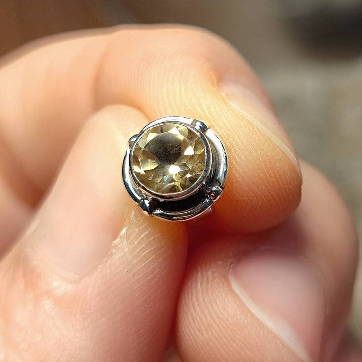 ORECCHINI etnici con pietra in argento 925 - MALPUR