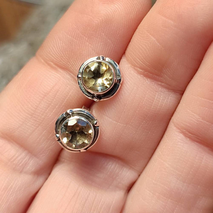 ORECCHINI etnici con pietra in argento 925 - MALPUR