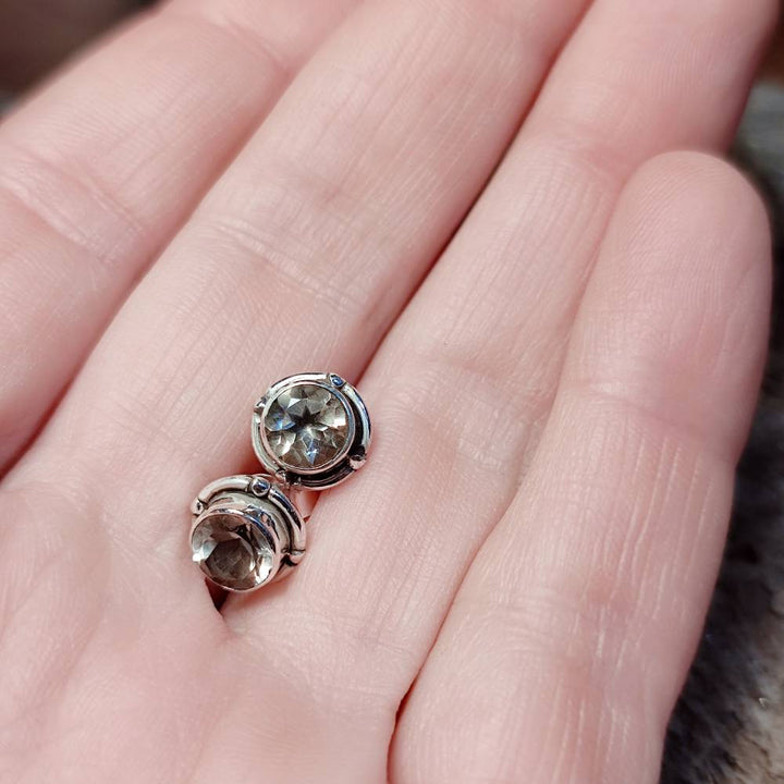 ORECCHINI etnici con pietra in argento 925 - MALPUR