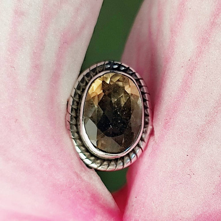 ORECCHINI etnici con pietra in argento 925 - PRANTIJ
